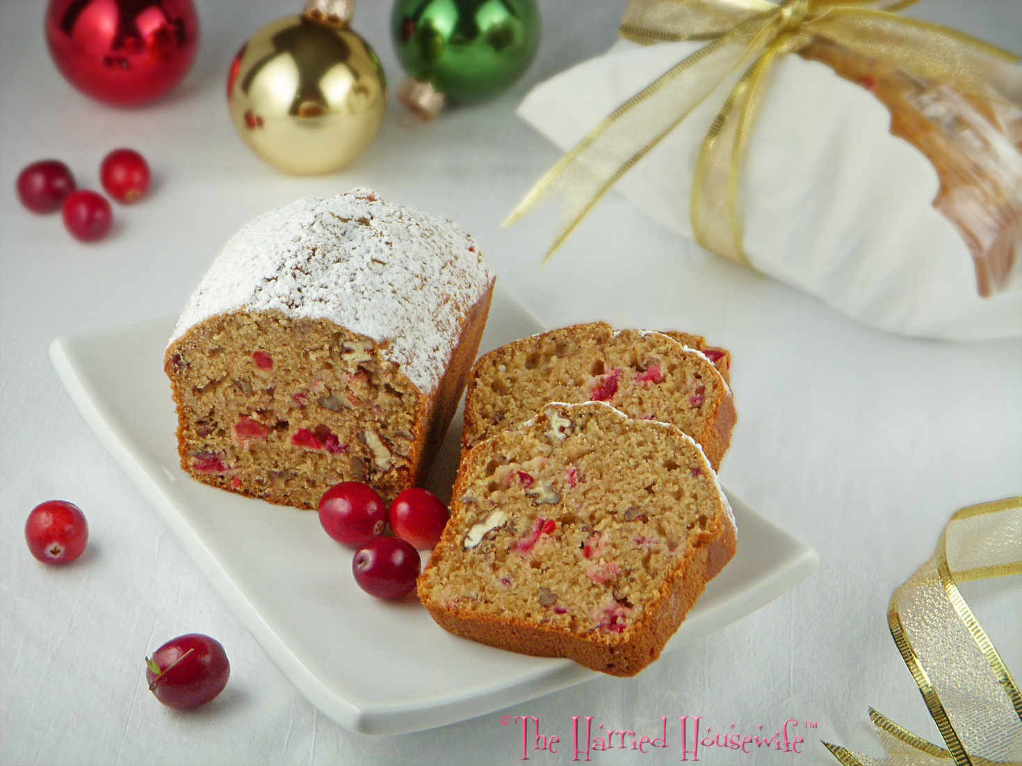 Cranberry Applesauce Bread