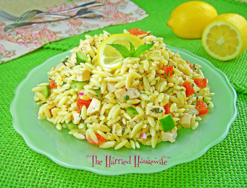 Lemony Orzo and Chicken Salad